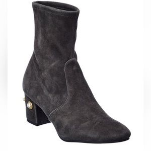 Stuart Weitzman Siggy 60 Pearl Suede Bootie
